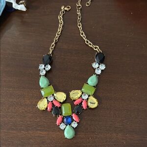 J. Crew Black and Yellow Statement Necklace
